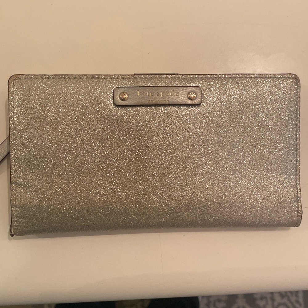 Kate Spade Silver Glitter Wallet